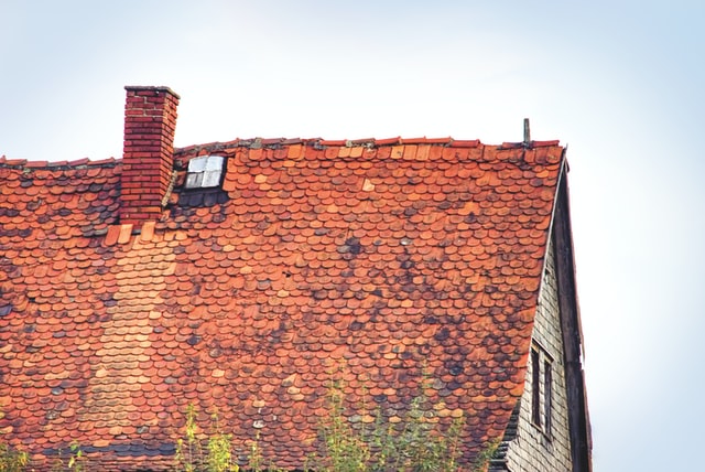 old tile roof